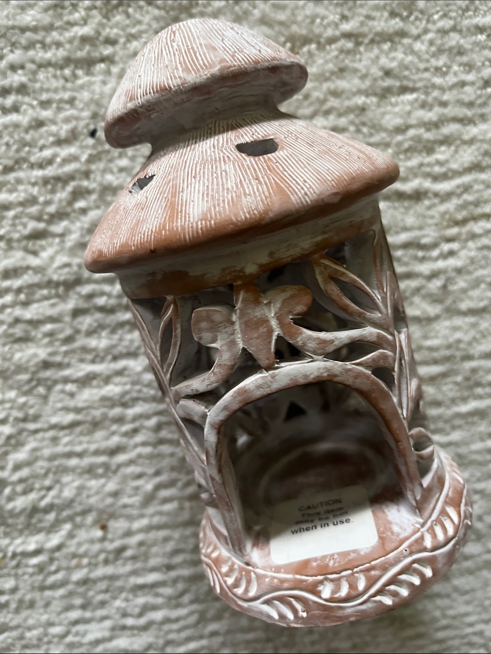 Handcrafted ceramic candleholder
